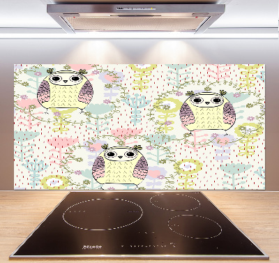 Kitchen wall panels Owls