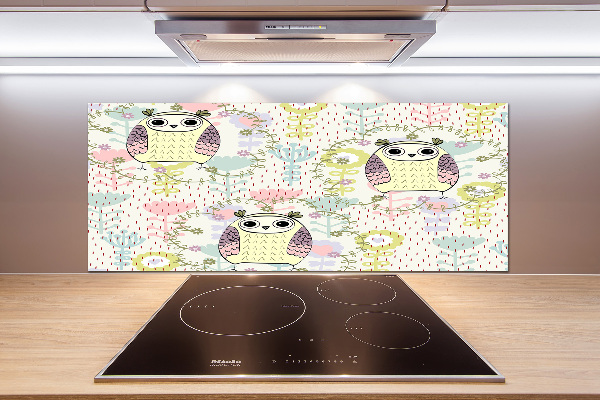 Kitchen wall panels Owls