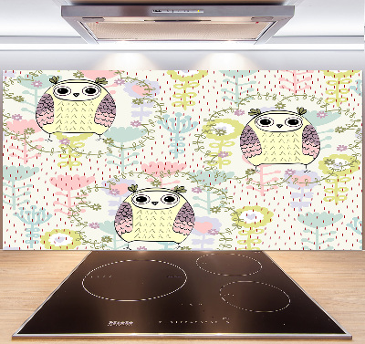 Kitchen wall panels Owls