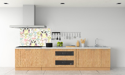 Kitchen wall panels Owls