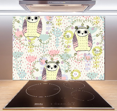 Kitchen wall panels Owls