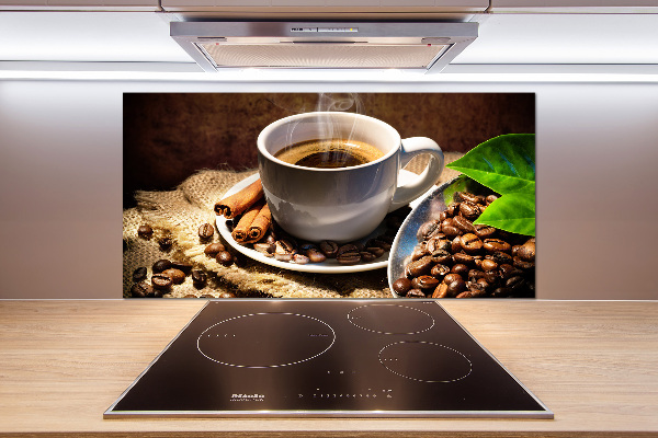 Cooker splashback Cup of coffee