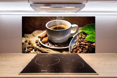 Cooker splashback Cup of coffee