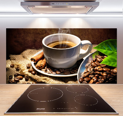 Cooker splashback Cup of coffee