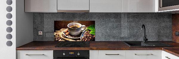 Cooker splashback Cup of coffee