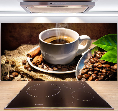 Cooker splashback Cup of coffee