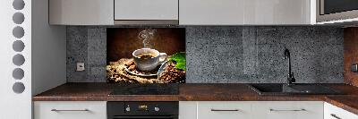 Cooker splashback Cup of coffee