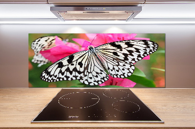 Cooker splashback Flower butterfly