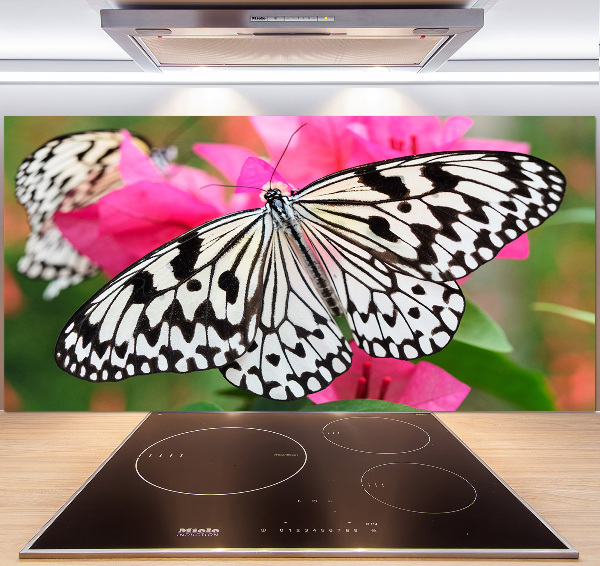 Cooker splashback Flower butterfly