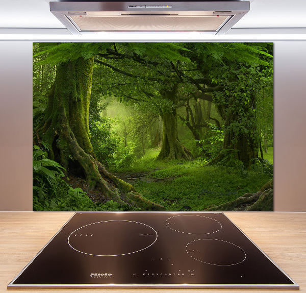 Cooker splashback Tropical jungle