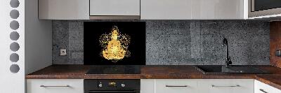 Kitchen splashback Sitting Buddha