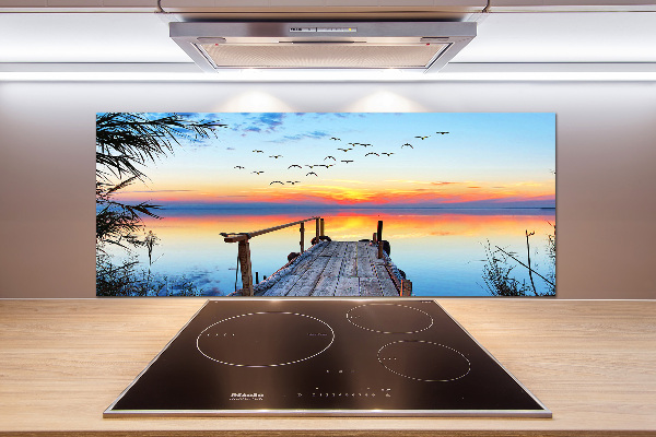 Cooker splashback Pier by the lake