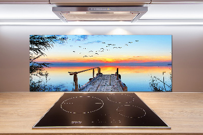 Cooker splashback Pier by the lake