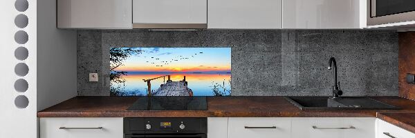 Cooker splashback Pier by the lake