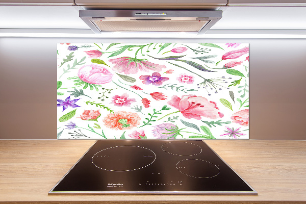 Cooker splashback Floral pattern