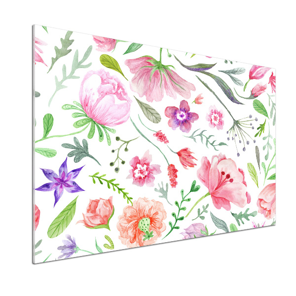 Cooker splashback Floral pattern