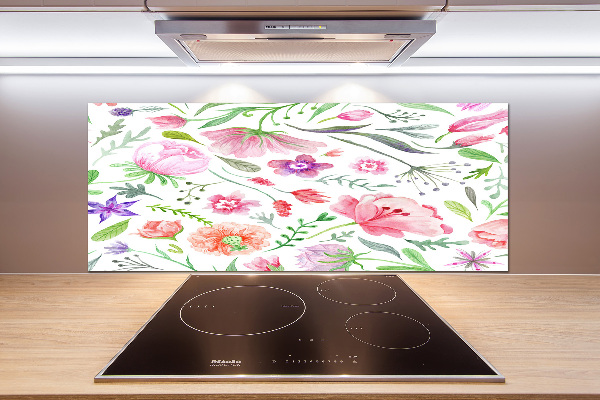 Cooker splashback Floral pattern