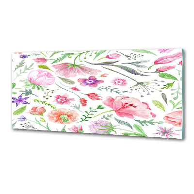 Cooker splashback Floral pattern