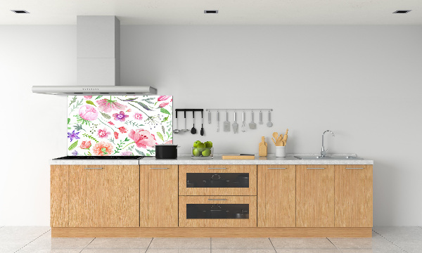 Cooker splashback Floral pattern