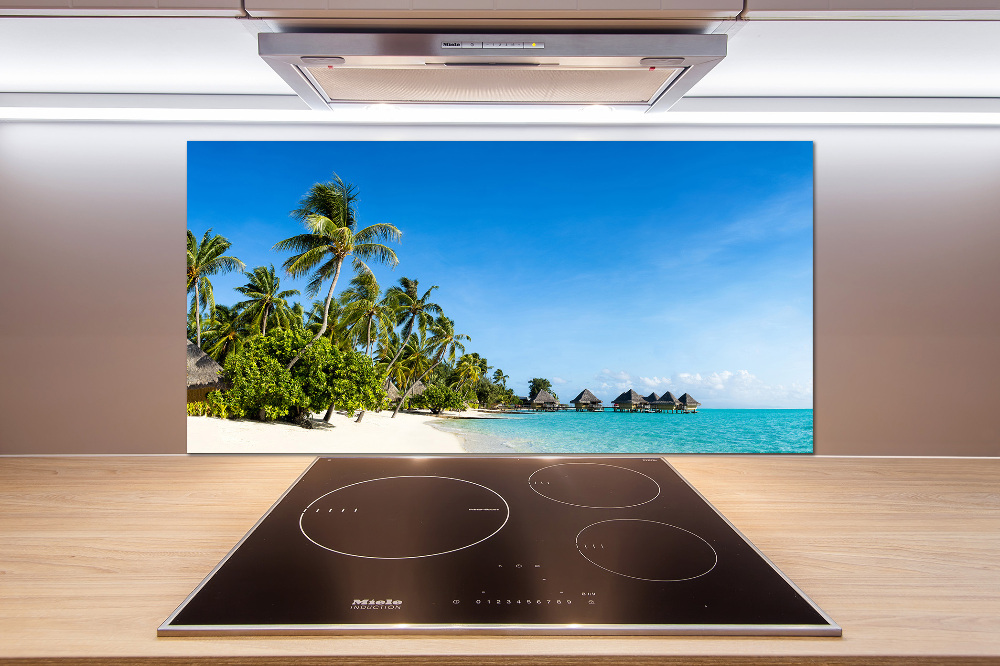 Cooker splashback Beach in the Caribbean