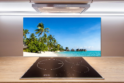 Cooker splashback Beach in the Caribbean