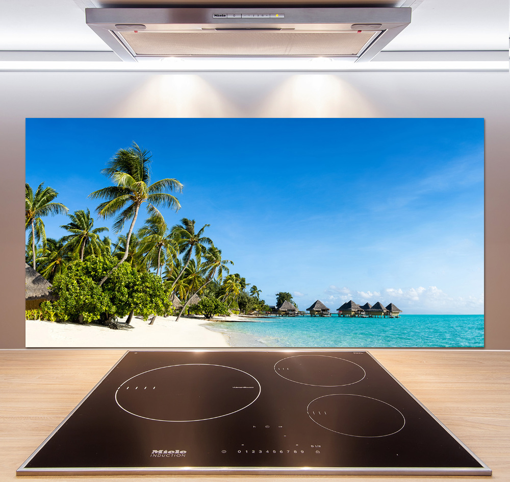 Cooker splashback Beach in the Caribbean