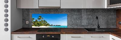 Cooker splashback Beach in the Caribbean