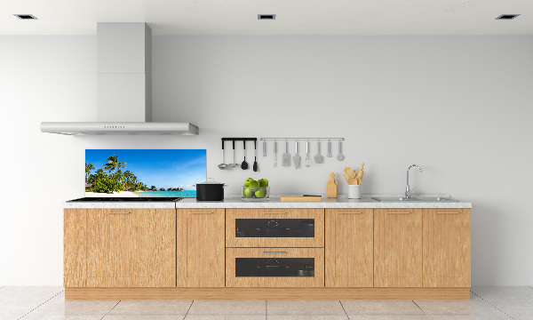 Cooker splashback Beach in the Caribbean