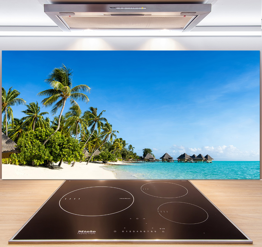 Cooker splashback Beach in the Caribbean