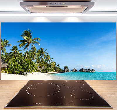 Cooker splashback Beach in the Caribbean