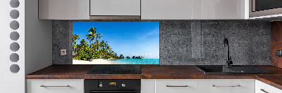 Cooker splashback Beach in the Caribbean