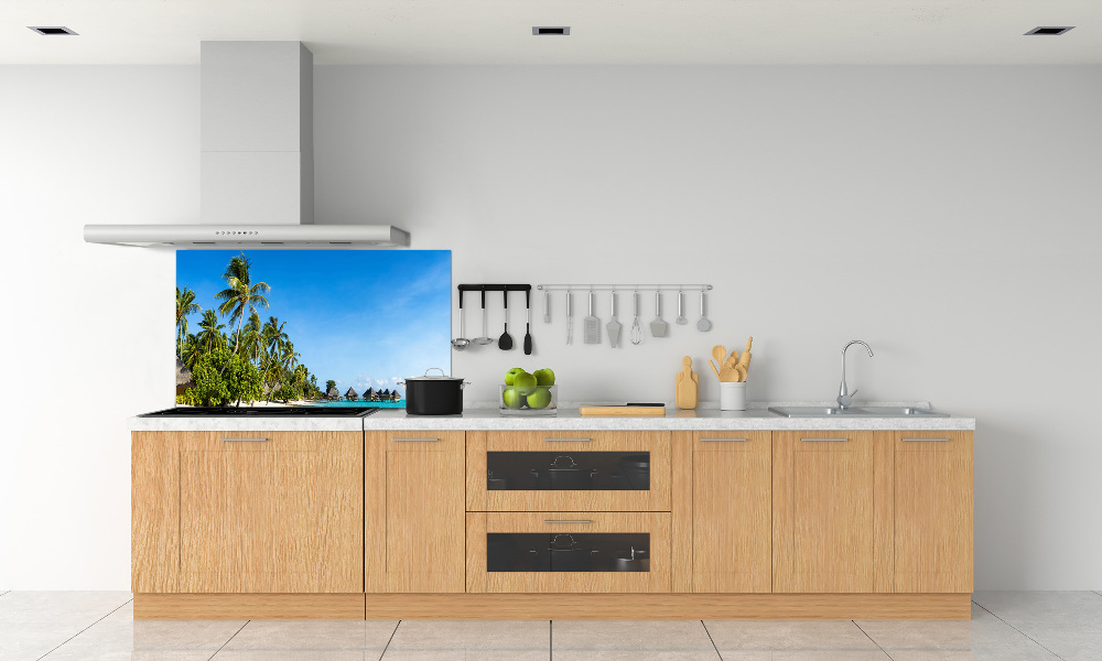 Cooker splashback Beach in the Caribbean