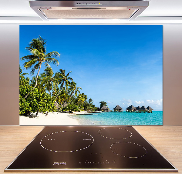 Cooker splashback Beach in the Caribbean