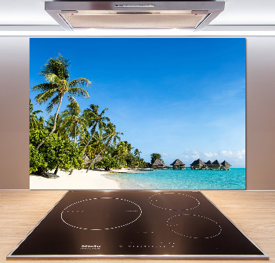 Cooker splashback Beach in the Caribbean