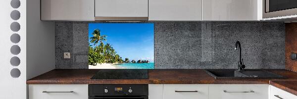 Cooker splashback Beach in the Caribbean