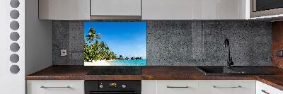 Cooker splashback Beach in the Caribbean