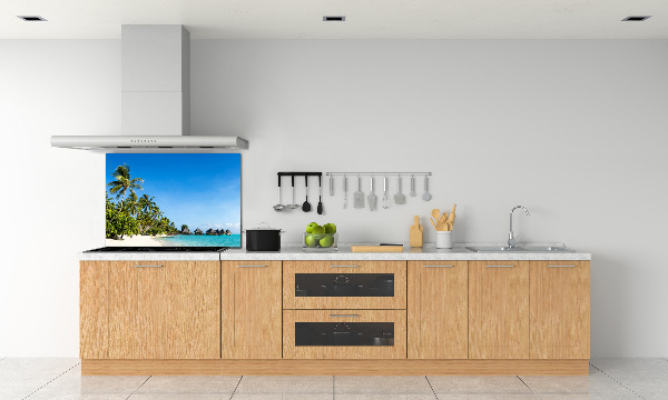 Cooker splashback Beach in the Caribbean