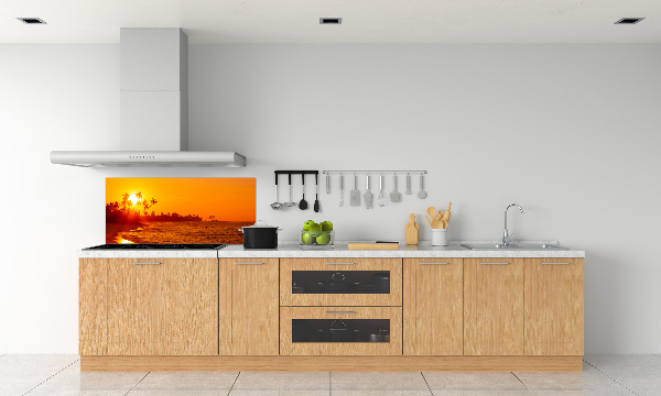 Cooker splashback Sunset beach