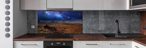 Kitchen splashback starry Night