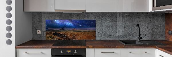 Kitchen splashback starry Night