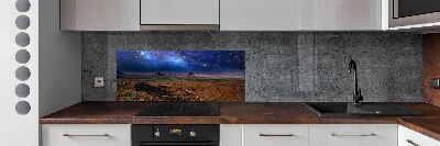 Kitchen splashback starry Night