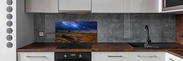 Kitchen splashback starry Night