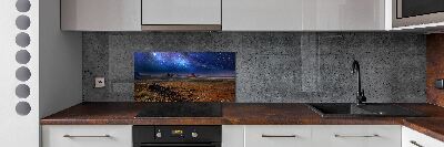 Kitchen splashback starry Night