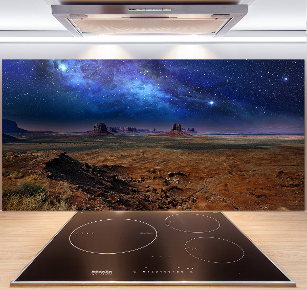 Kitchen splashback starry Night