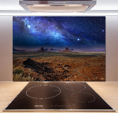 Kitchen splashback starry Night