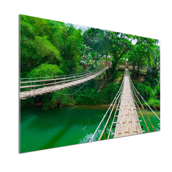 Cooker splashback Bridge over the river