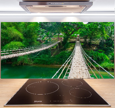 Cooker splashback Bridge over the river