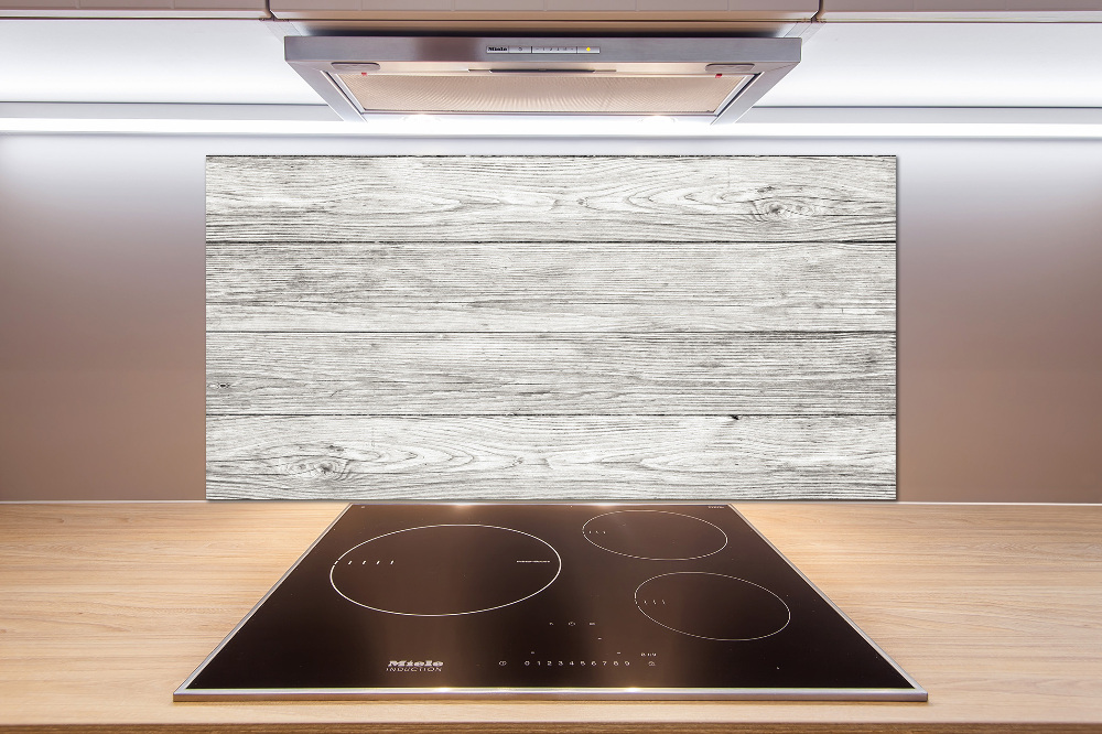 Cooker splashback Wooden background