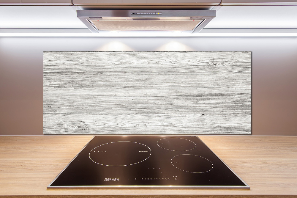 Cooker splashback Wooden background