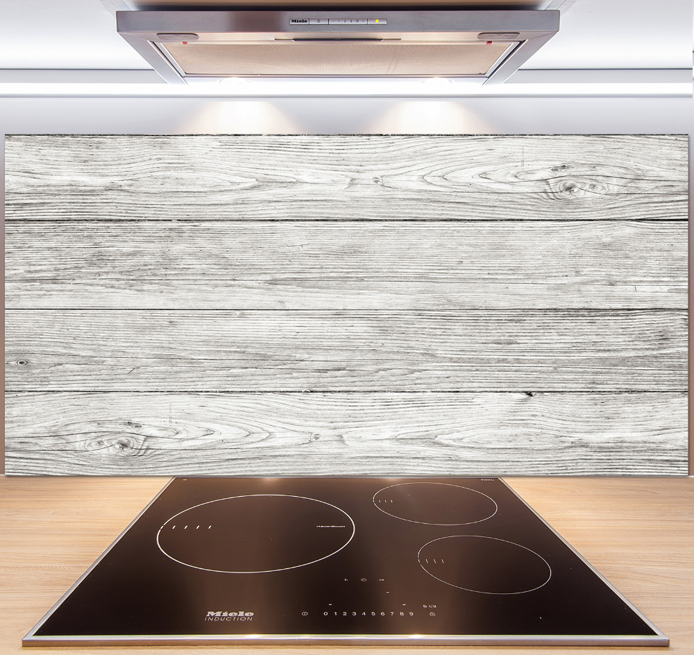 Cooker splashback Wooden background